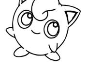 Coloriage Pok&eacute;mon mignon Rondoudou