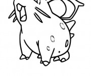 Coloriage Pokemon Nidoran en ligne