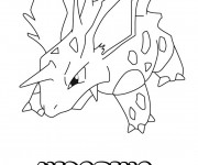 Coloriage Pokémon Nidorino en couleur