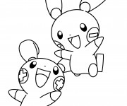 Coloriage Pokémon noir et blanc