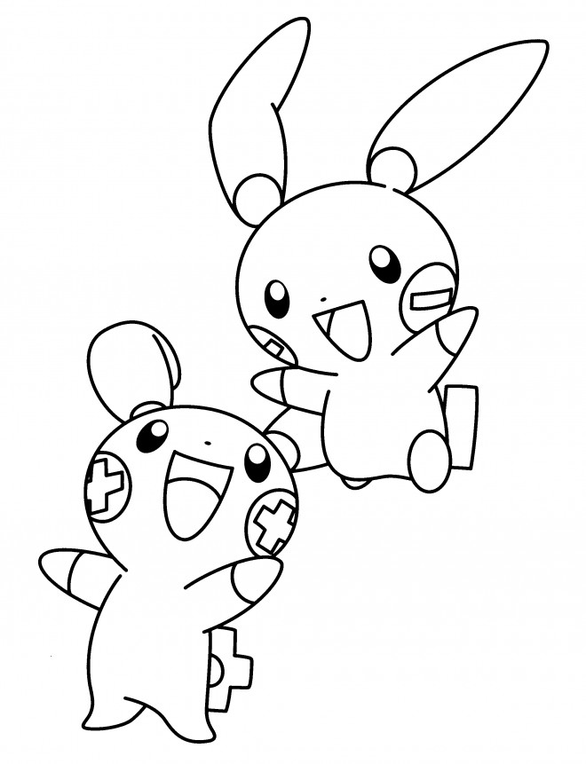 Coloriage Pokémon Noir Et Blanc Dessin Gratuit à Imprimer