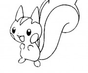 Coloriage Pokémon Pachirisu