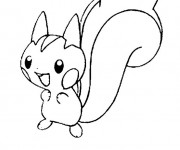 Coloriage Pokémon Pachirisu