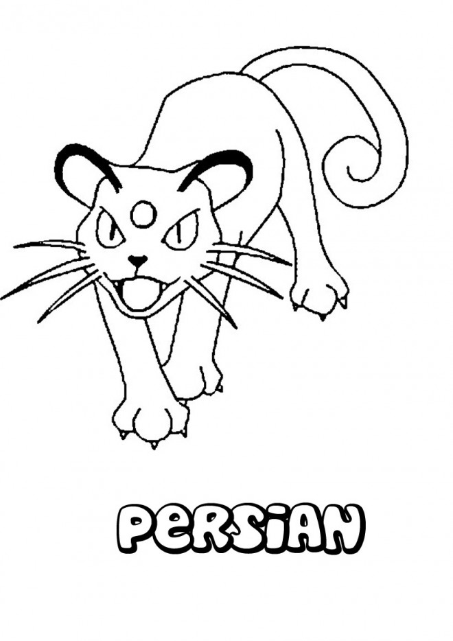Coloriage et dessins gratuits Pokémon Persian dessin à imprimer