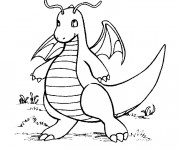 Coloriage Pokémon petit Dragon