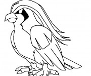 Coloriage et dessins gratuit Pokémon Pidgeotto à imprimer