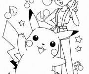 Coloriage Pokémon Pikachu et ses amis