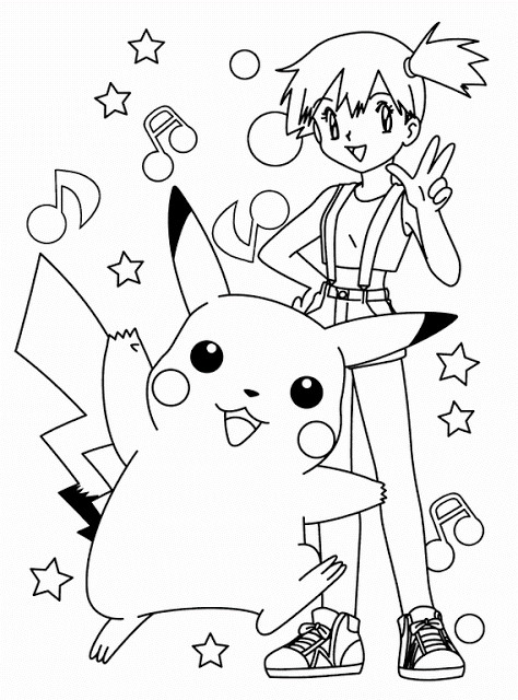 Coloriage Pokémon Pikachu et ses amis dessin gratuit à 