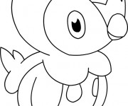 Coloriage Pokémon Pingoleon facile