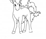 Coloriage Pokemon Ponyta dessin