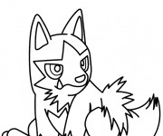 Coloriage Pokémon Poochyena pleure