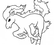 Coloriage et dessins gratuit Pokémon Rapidash à imprimer