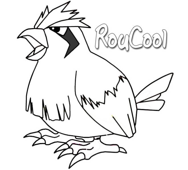 Coloriage et dessins gratuits Pokémon Roucool à imprimer
