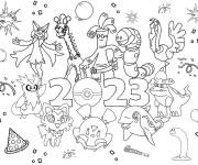 Coloriage Pok&eacute;mon Scarlet and Violet 2023