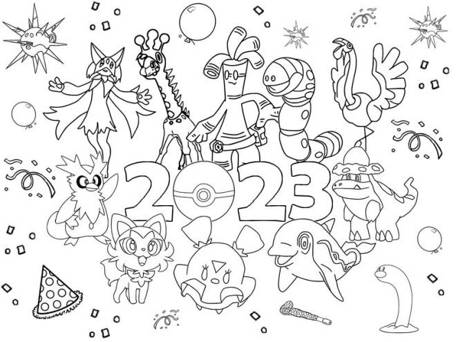 Coloriage et dessins gratuits Pokémon Scarlet and Violet 2023 à imprimer