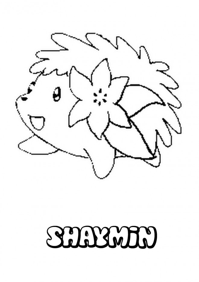 Coloriage et dessins gratuits Pokémon Shaymin à imprimer
