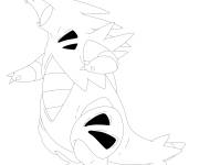 Coloriage Pok&eacute;mon Tyranocif de Pokemmon X et Y