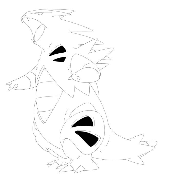 Coloriage Pokémon Tyranocif De Pokemmon X Et Y