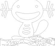 Coloriage Pok&eacute;mon Upa rigolo