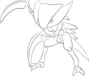 Coloriage Pok&eacute;mon X et Y Kabutops