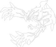 Coloriage Pok&eacute;mon Yveltal l&eacute;gendaire