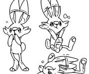Coloriage Scorbunny Pok&eacute;mon &Eacute;p&eacute;e et Bouclier