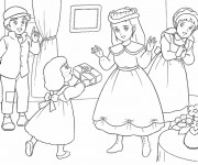 Coloriage Princesse Sarah 3