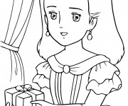 Coloriage Princesse Sarah 4