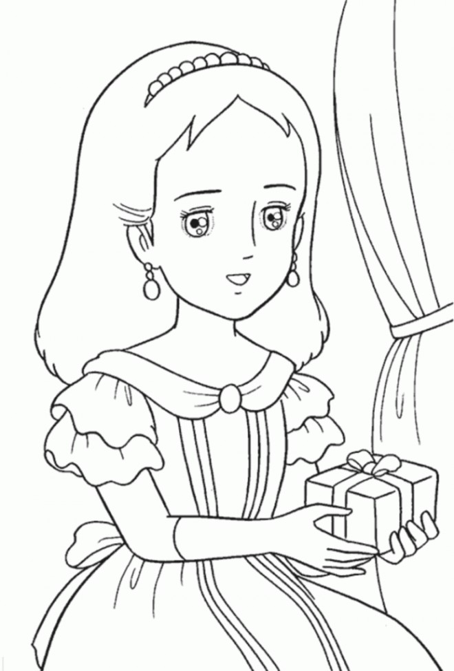 Coloriage Princesse Sarah 5 Dessin Gratuit à Imprimer