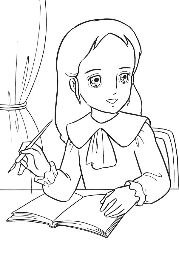 Coloriage Princesse Sarah 9 dessin gratuit à imprimer