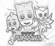 Coloriage Affiche Pyjamax imprimable