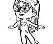 Coloriage Amaya de PJ Masks chibi