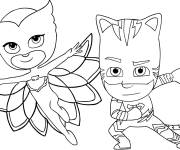 Coloriage Amaya et Connor de Disney en couleurs