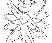 Coloriage Bibou en uniforme debout &agrave; colorier en vert