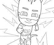 Coloriage Catboy de Pj Masks d&eacute;taill&eacute;