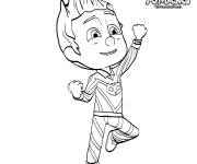 Coloriage Catboy joyeux de Pyjamasques