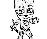 Coloriage Catboy secoue sa patte