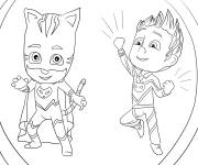 Coloriage Connor et Yoyo bande anim&eacute;