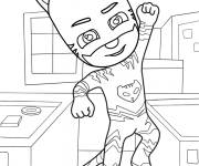 Coloriage Coup de poing de Catboy PJ Masks