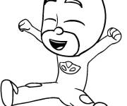 Coloriage Gekko en riant de Pyjamasques