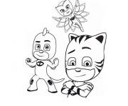 Coloriage Illustration Yoyo, Bibou et Gluglu petite section