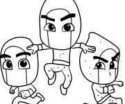 Coloriage Les Ninjalinos de Pyjamasques