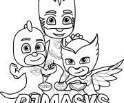 Coloriage Les protecteurs de Pyjamasques