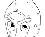 Coloriage Masque de Night Ninja de Pyjamasques