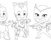 Coloriage Meilleurs amis de Pyjamasques