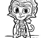 Coloriage et dessins gratuit Munki Gu de Pyjamasques dessin anim&eacute; à imprimer