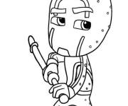 Coloriage et dessins gratuit Ninja Night triste mais pr&ecirc;t pour le combat à imprimer