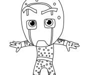 Coloriage et dessins gratuit Ninjaka pr&ecirc;t pour attaquer à imprimer