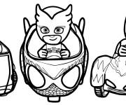 Coloriage Pyjamasques course