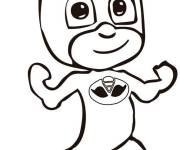 Coloriage Pyjamasques Gluglu en noir et blanc